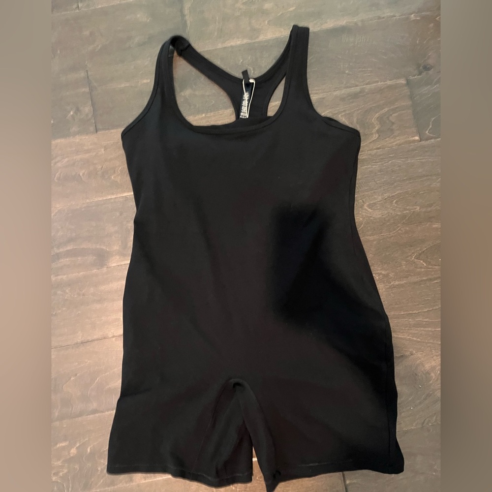 SKIMS Black Outdoor Onesie